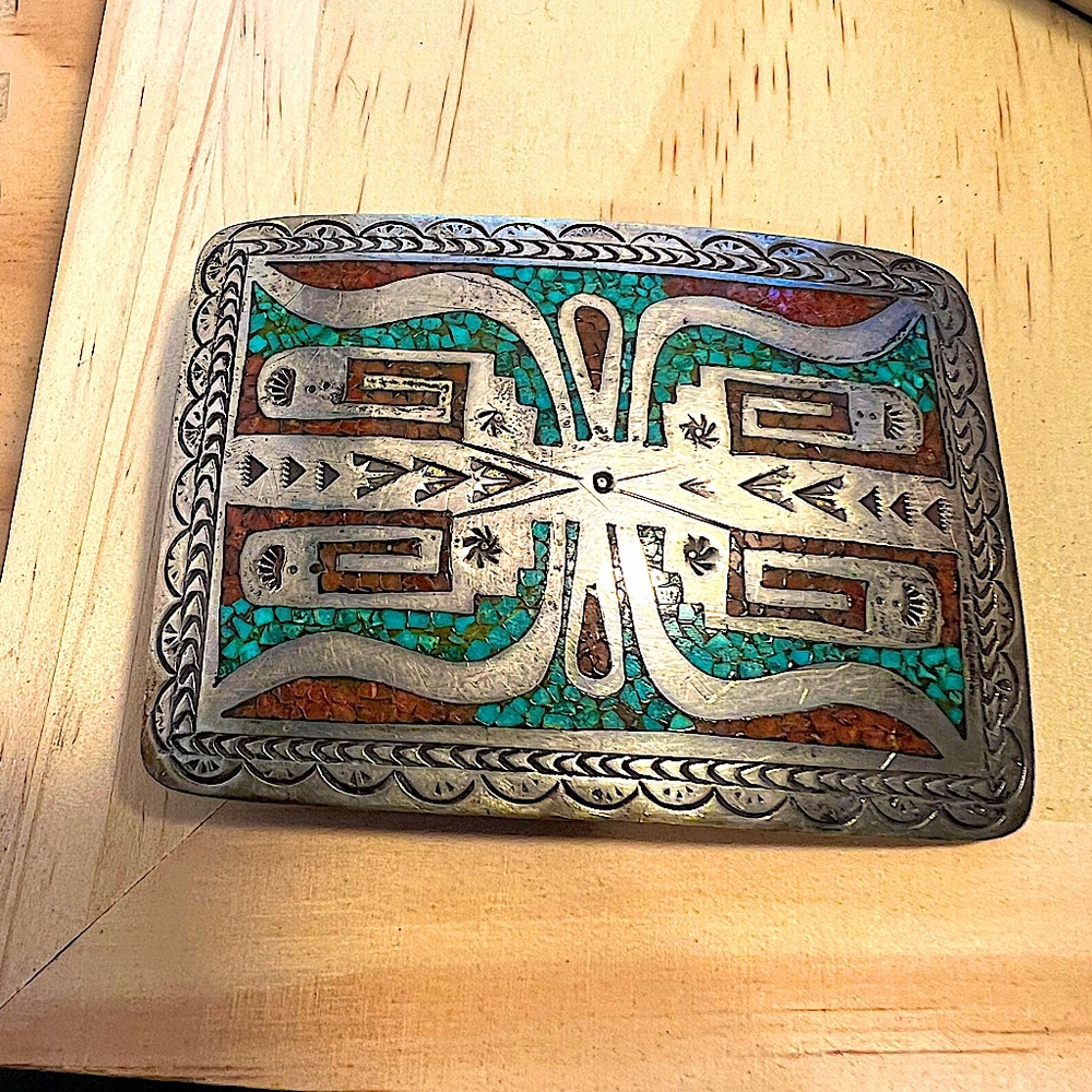 Southwestern Indian Belt Buckle